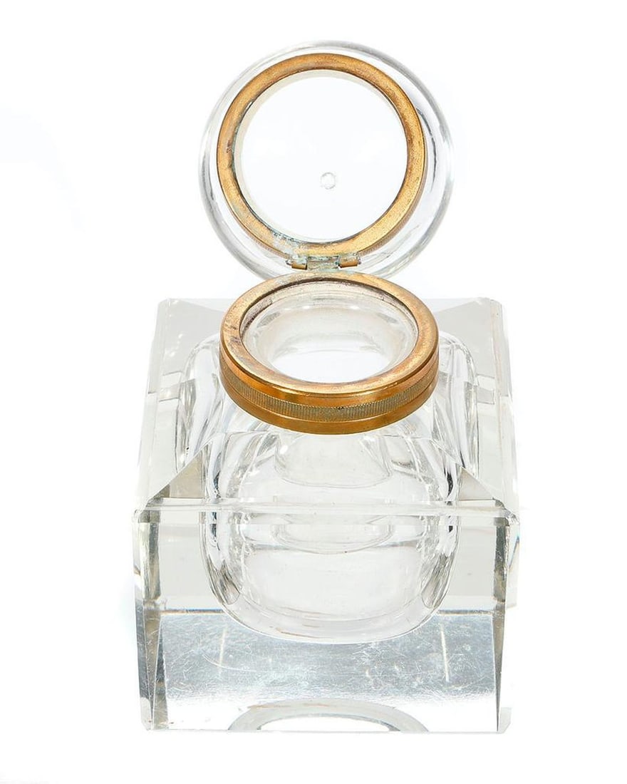 Ebonized Inkstand, and Large Ink Bottle. - 2