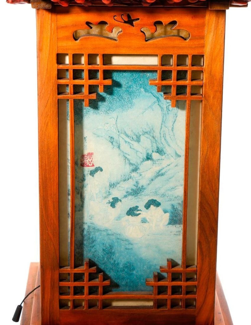 A Chinese Table-Top Lantern Lamp - 3