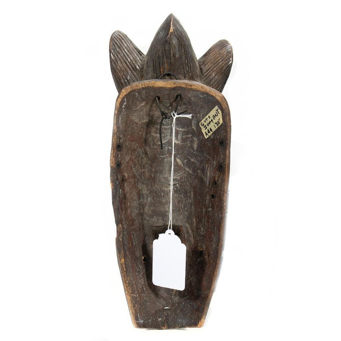 2 Guro Ivory Coast Carved Patinated Wood Masks - 3