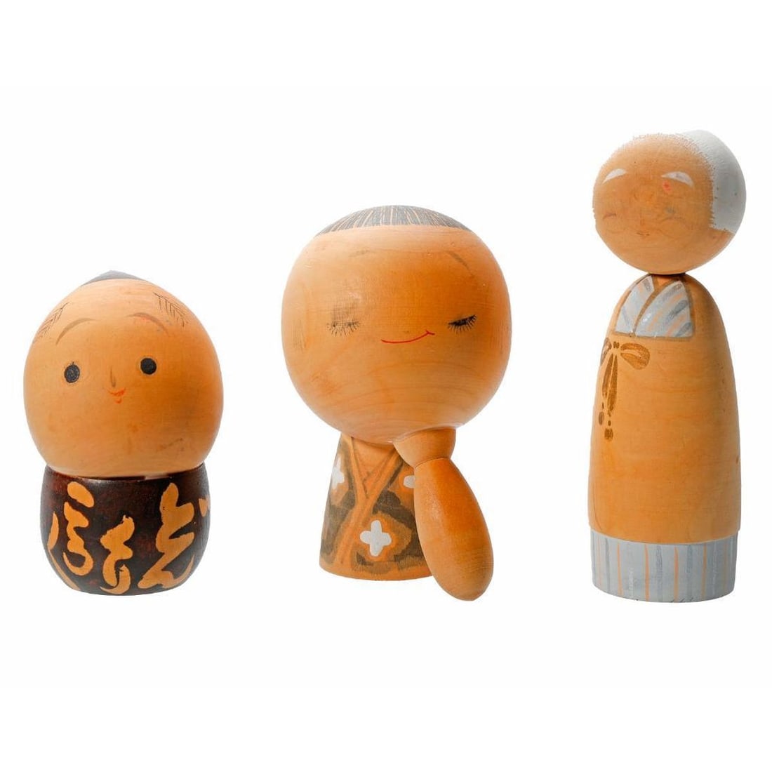 Lot of Stylized Kokeshi Dolls - 3
