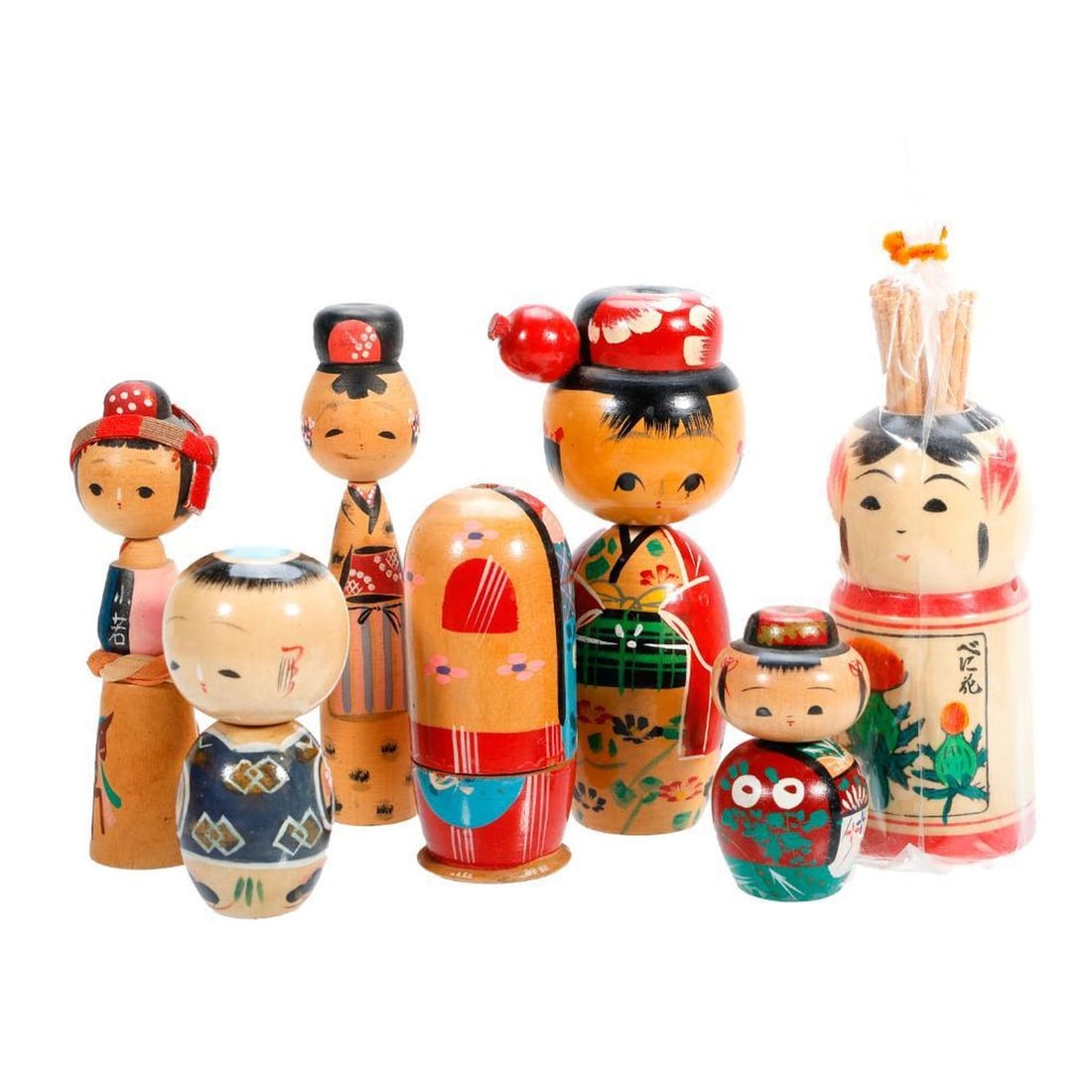 Large Lot of Kokeshi Dolls - 3