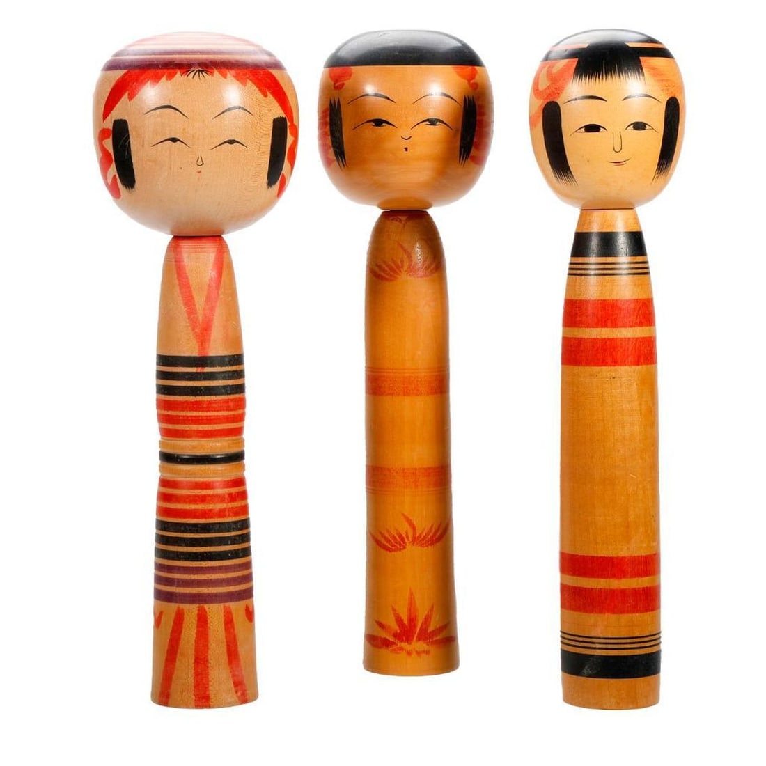 Lot of Traditional Kokeshi Dolls - 2