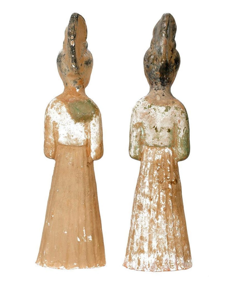Pair of Chinese Polychrome Figures of Musicians - 3