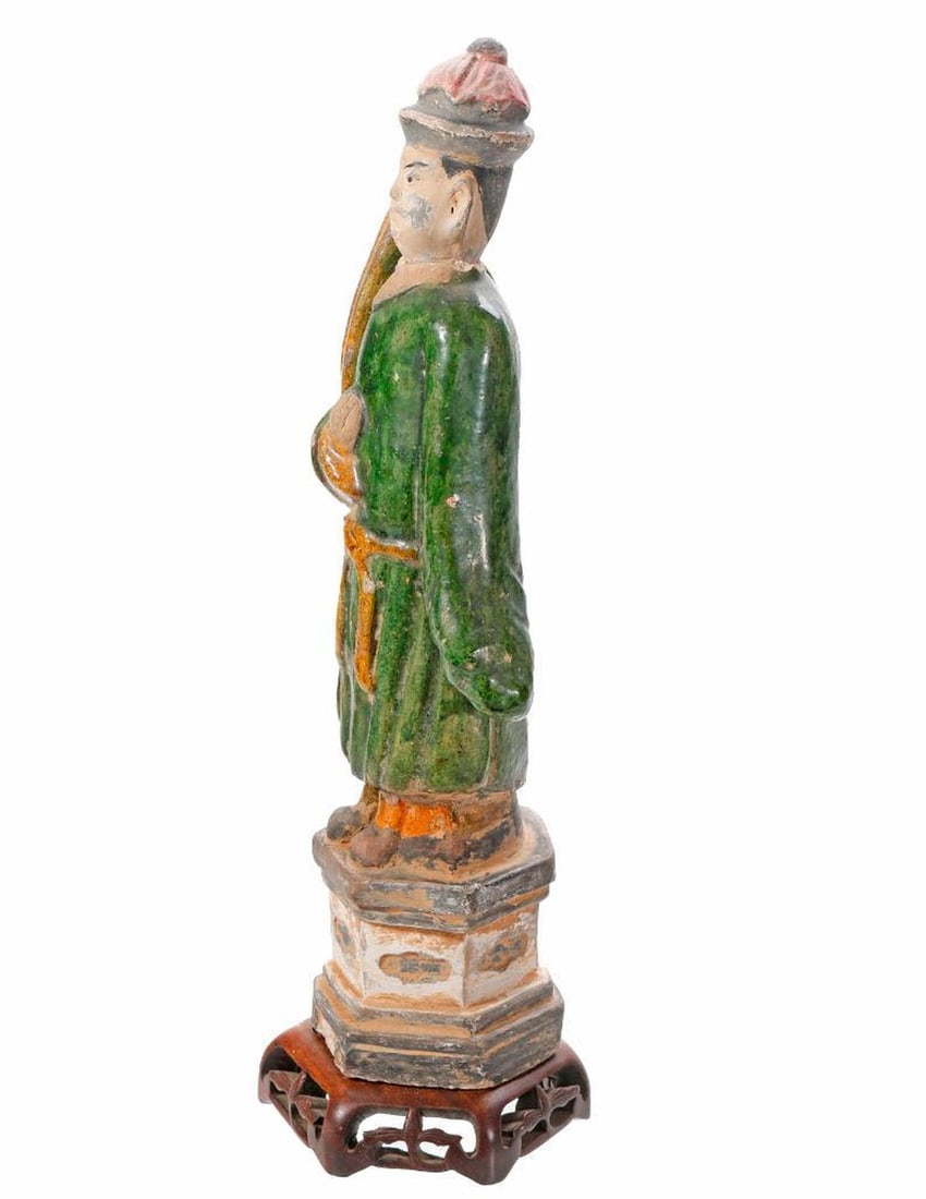 Ming Dynasty Sancai Glazed Attendant Figure. Property of Alton F. Irby III - 2