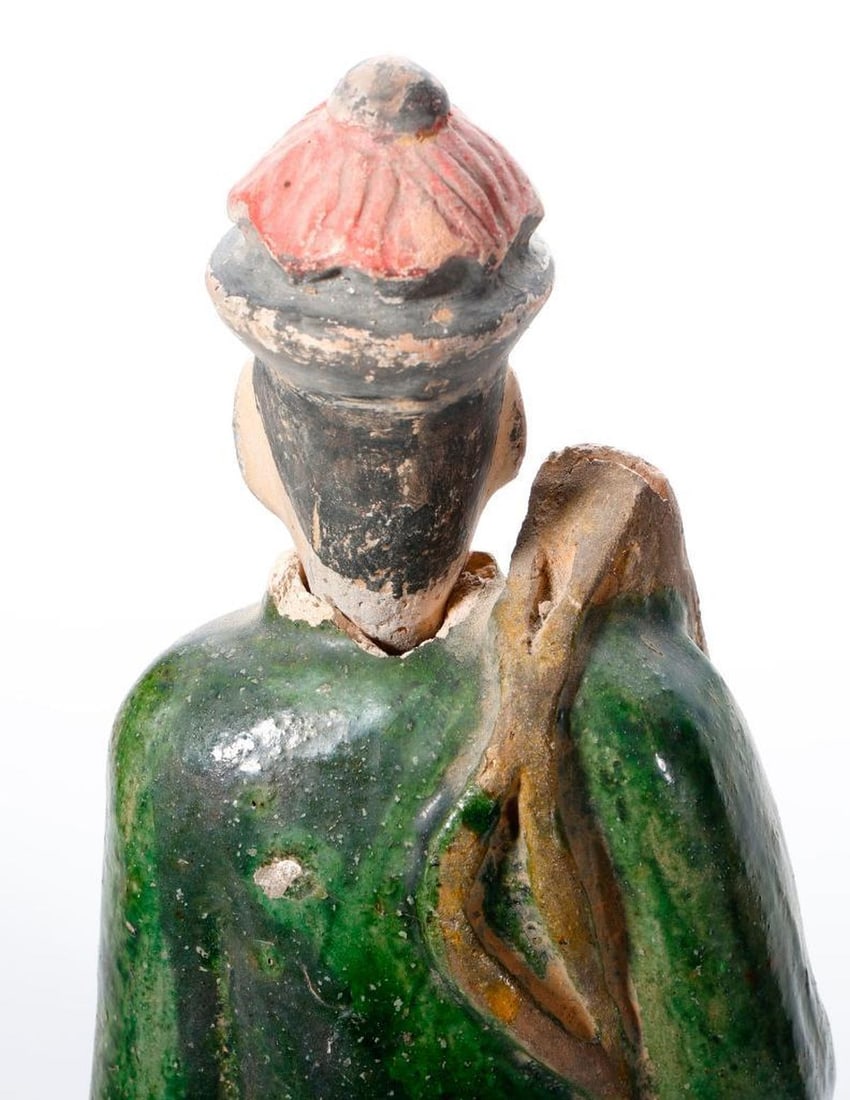 Ming Dynasty Sancai Glazed Attendant Figure. Property of Alton F. Irby III - 4