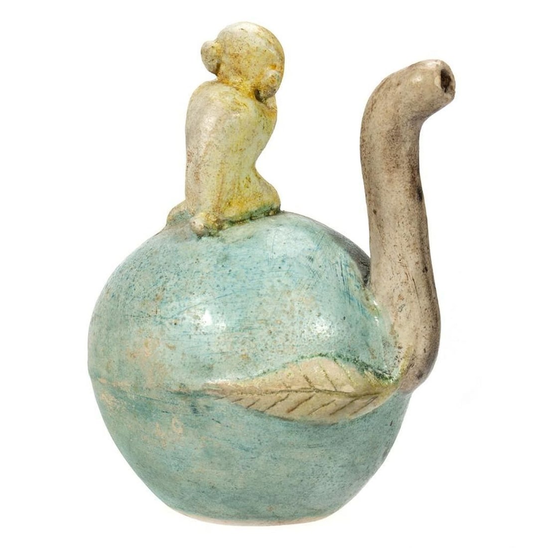 Asian Ceramic Water Dropper and Teapot - 3