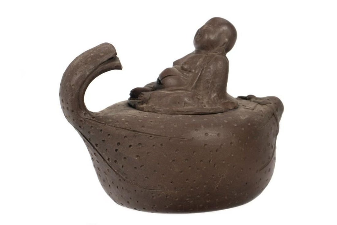 Asian Ceramic Water Dropper and Teapot - 4