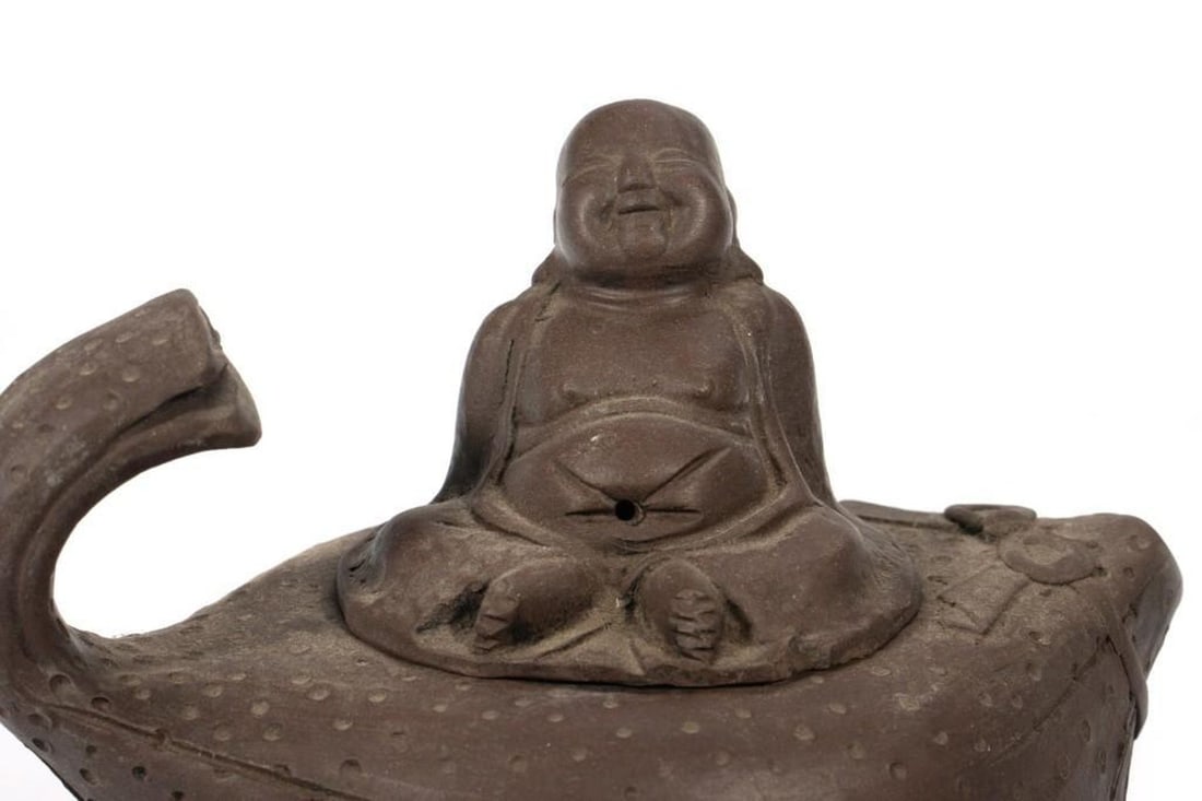 Asian Ceramic Water Dropper and Teapot - 6