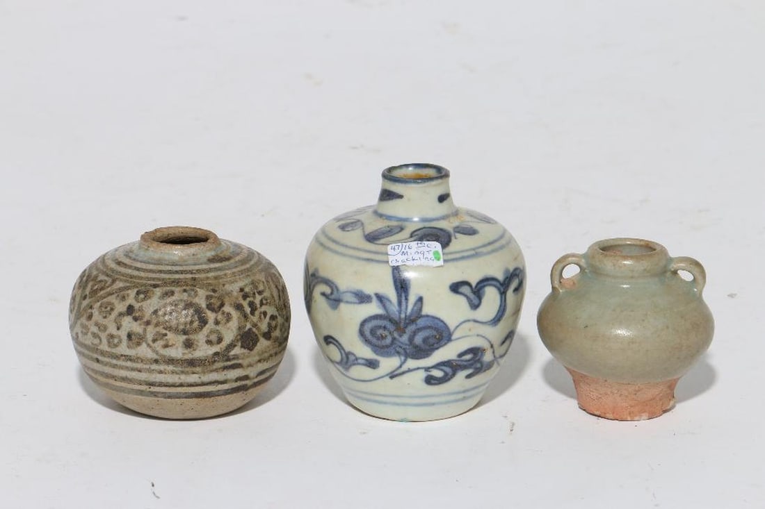 Three Chinese Ming Period Small Pottery Vessels - 2