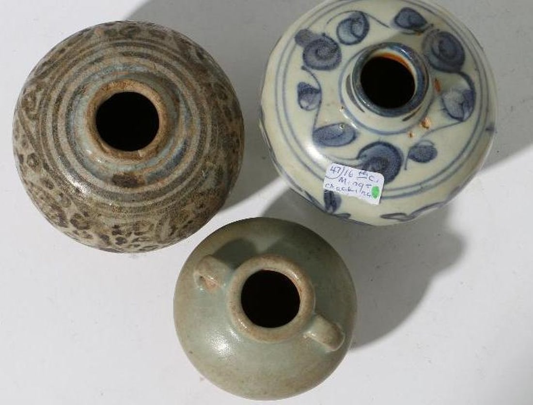 Three Chinese Ming Period Small Pottery Vessels - 3