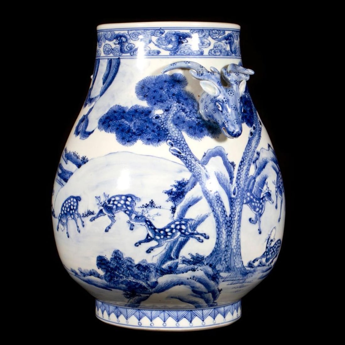Chinese Blue and White Porcelain Vase. - 3
