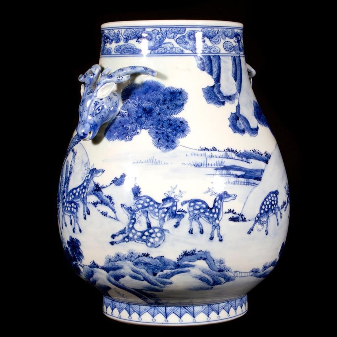 Chinese Blue and White Porcelain Vase. - 5