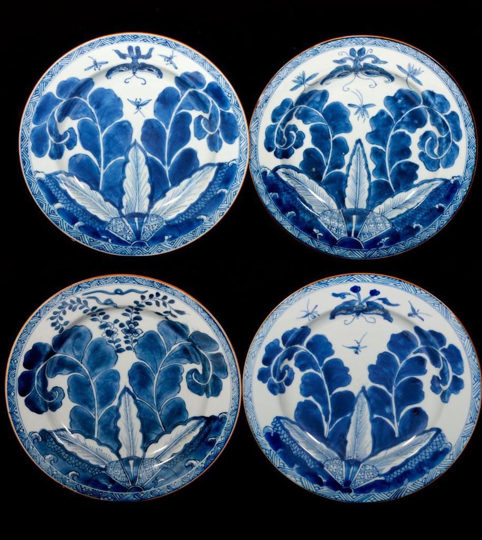Set of Chinese Kangxi Blue and White Plates (4). Property of Alton F. Irby III - 2