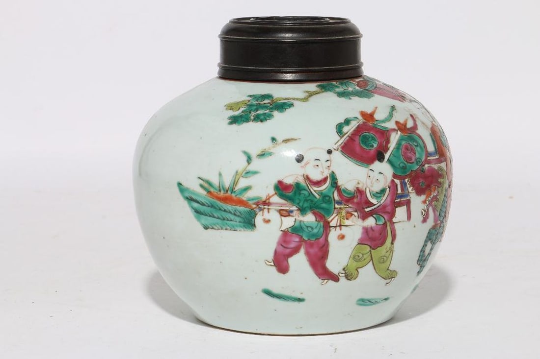 A Famille Rose Ginger Jar - 2