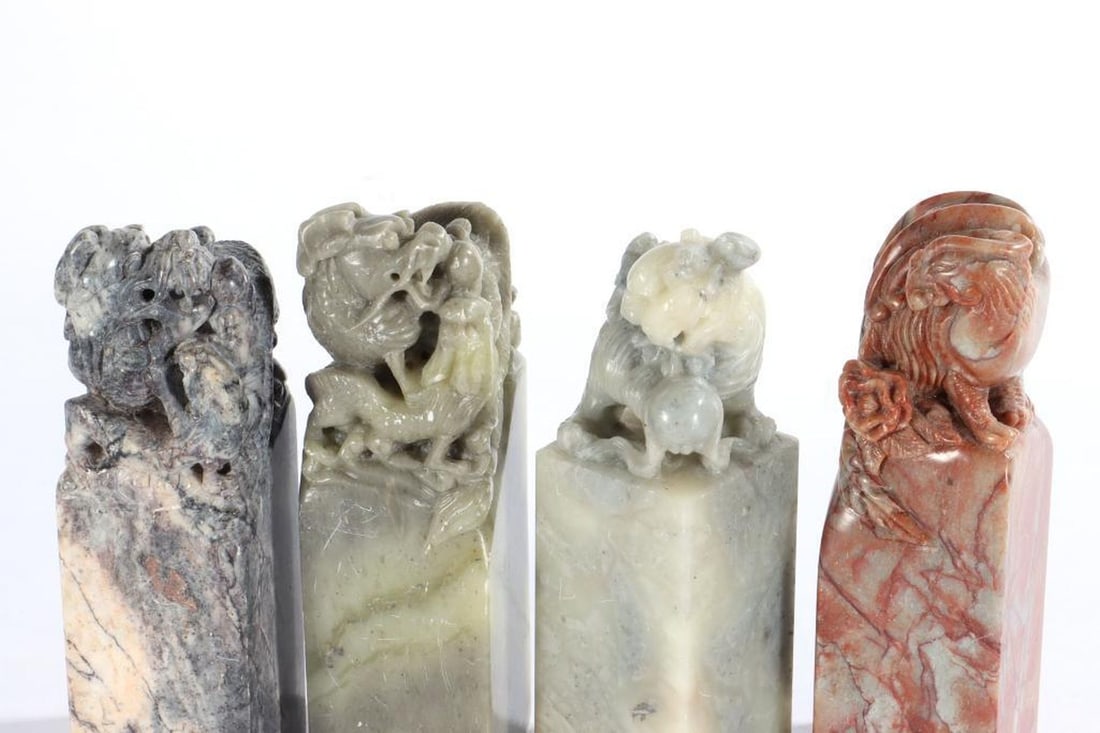 Lot of Soap and Hardstone Seals - 10