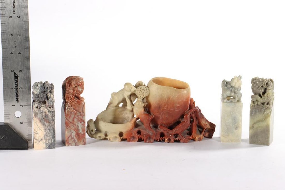 Lot of Soap and Hardstone Seals - 11