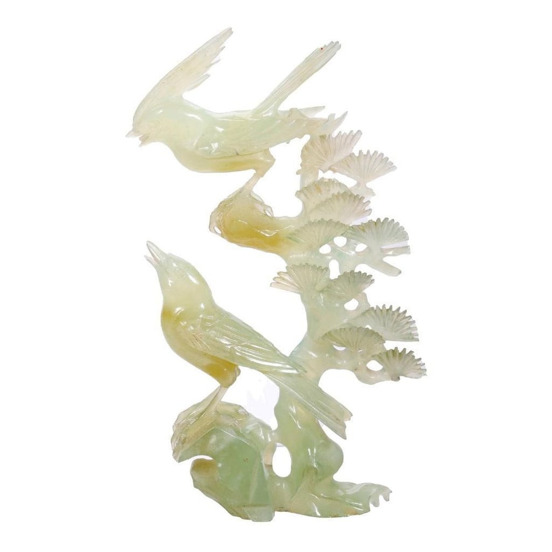 Two Chinese Serpentine Figures of Birds - 4