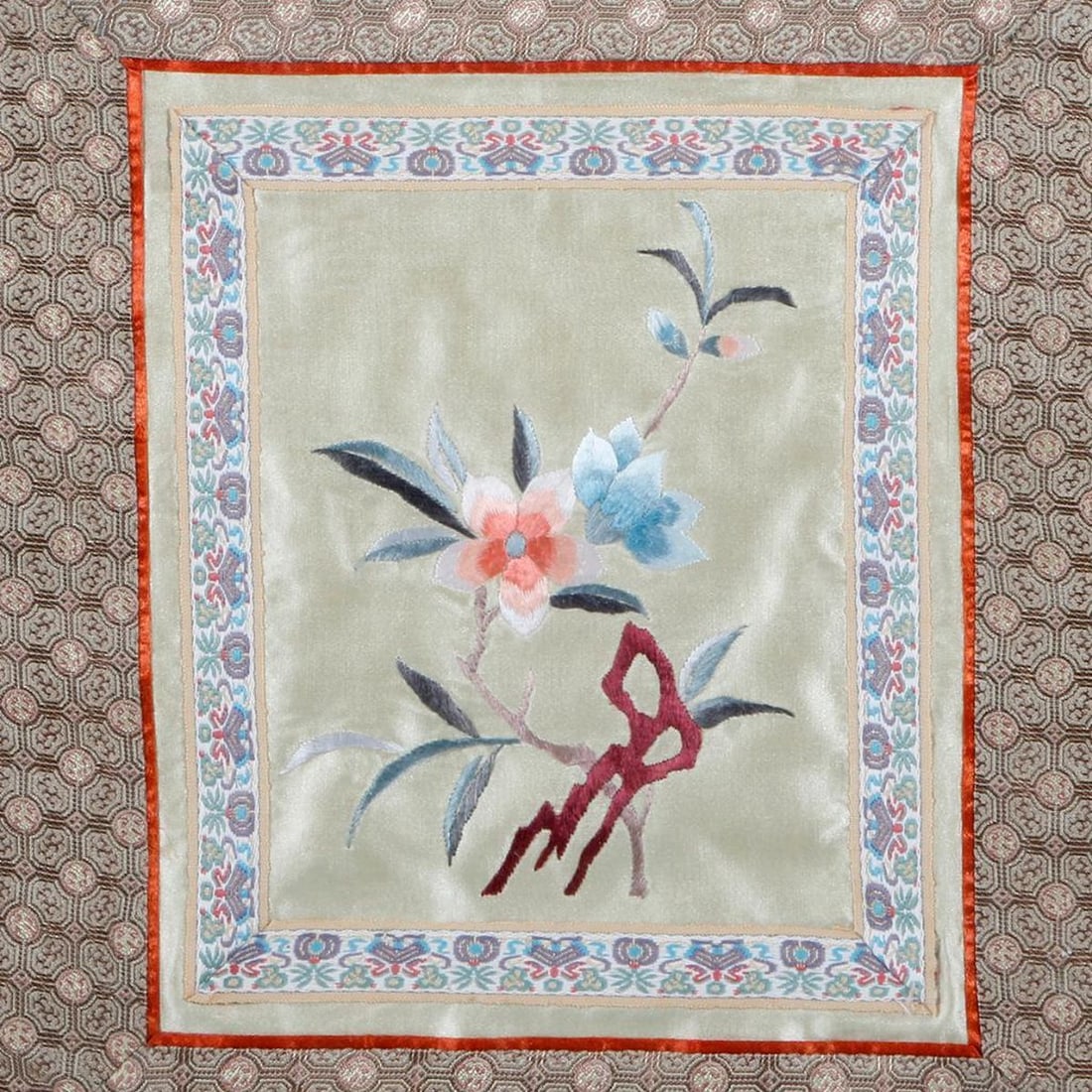 Chinese silk embroidery. - 2