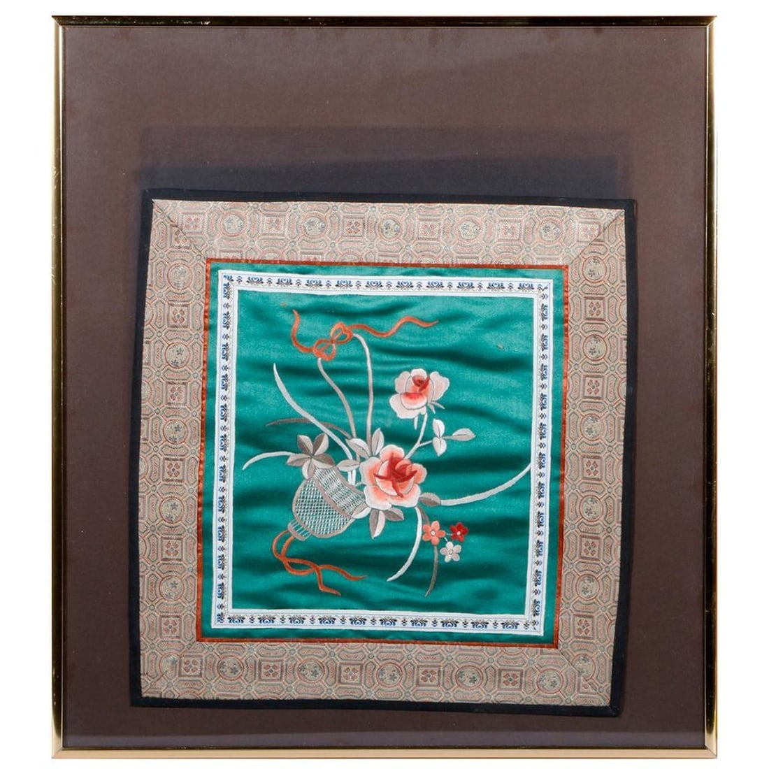 Chinese silk embroidery. - 2