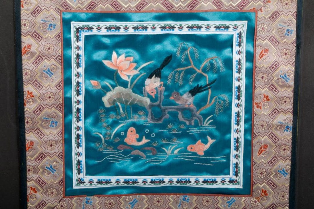 Chinese silk embroidery. - 4