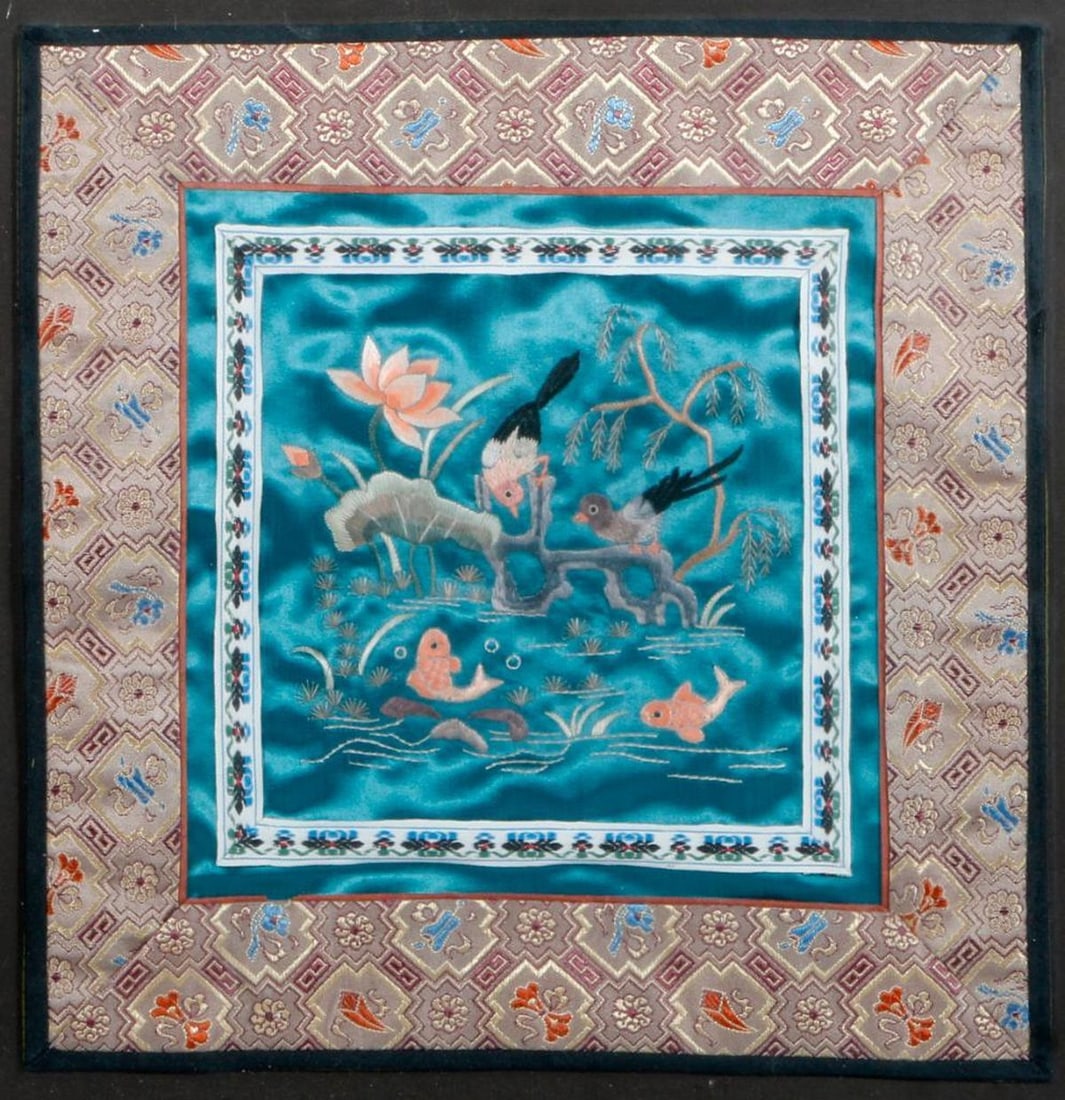 Chinese silk embroidery. - 6