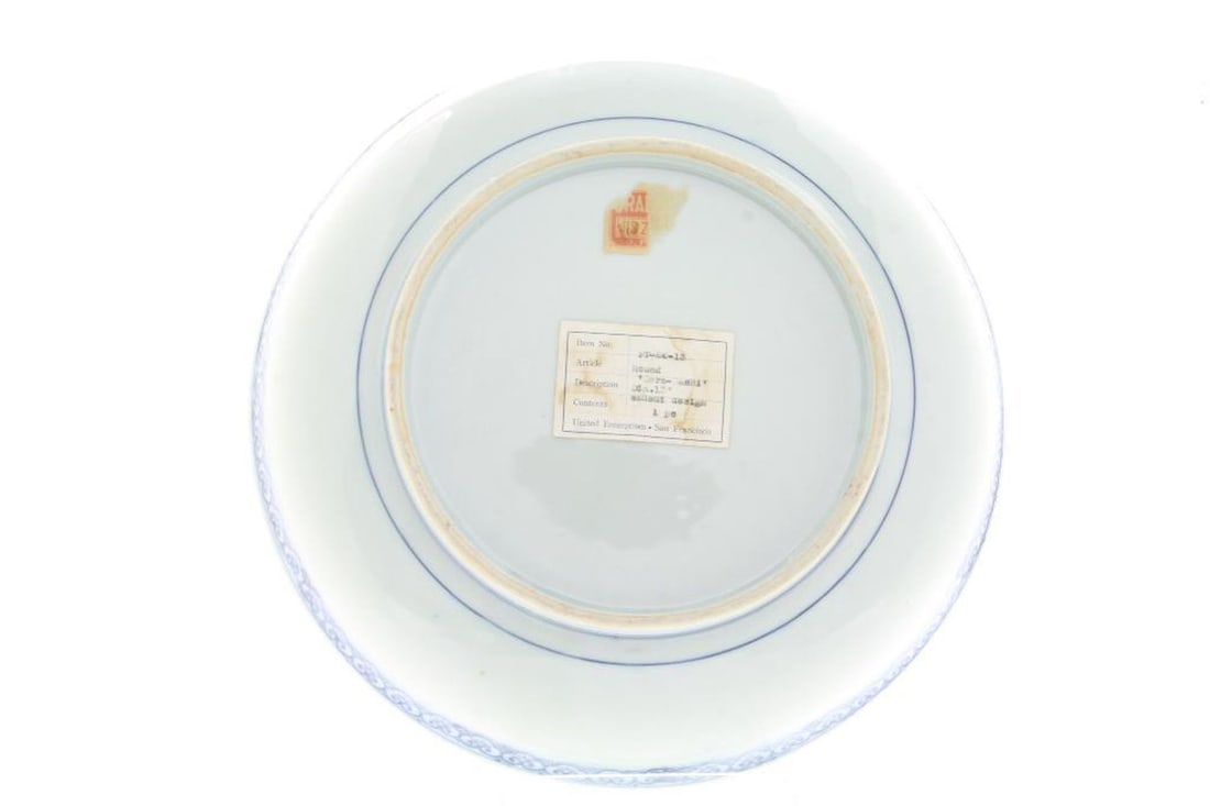 Japanese Arita Blue and White Dish - 4