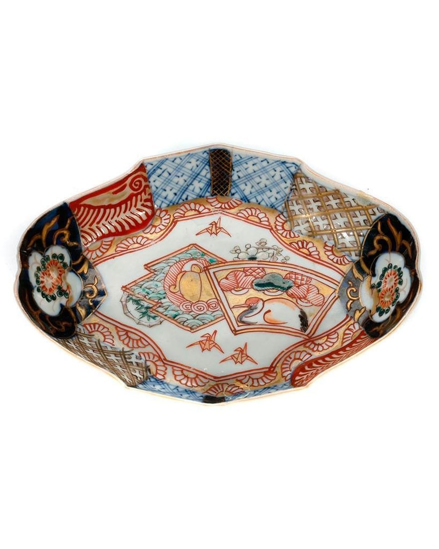 Imari Plate and Three Dishes. - 3