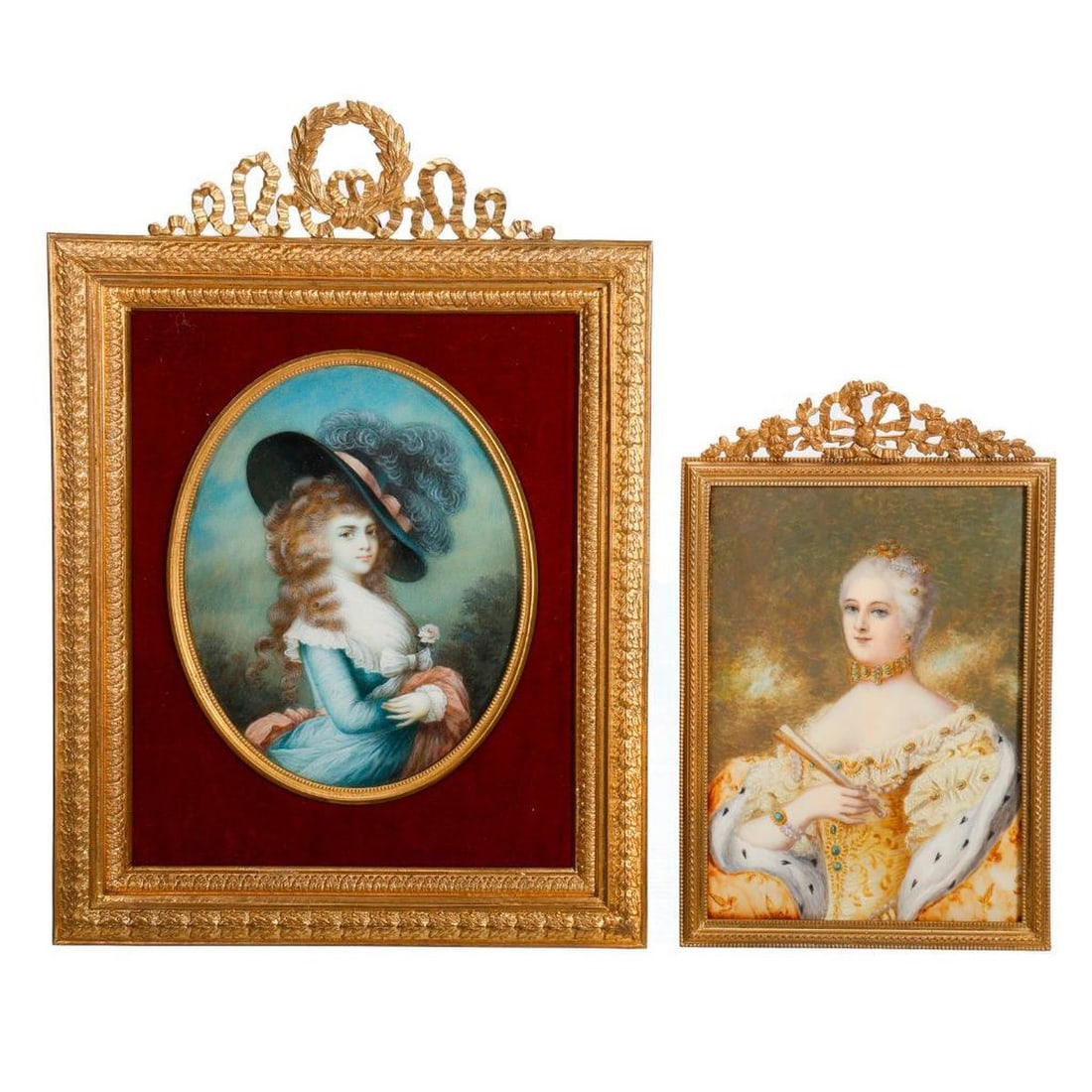 Two European Portrait Miniatures Incl. Duchess of Devonshire (1 of 2)