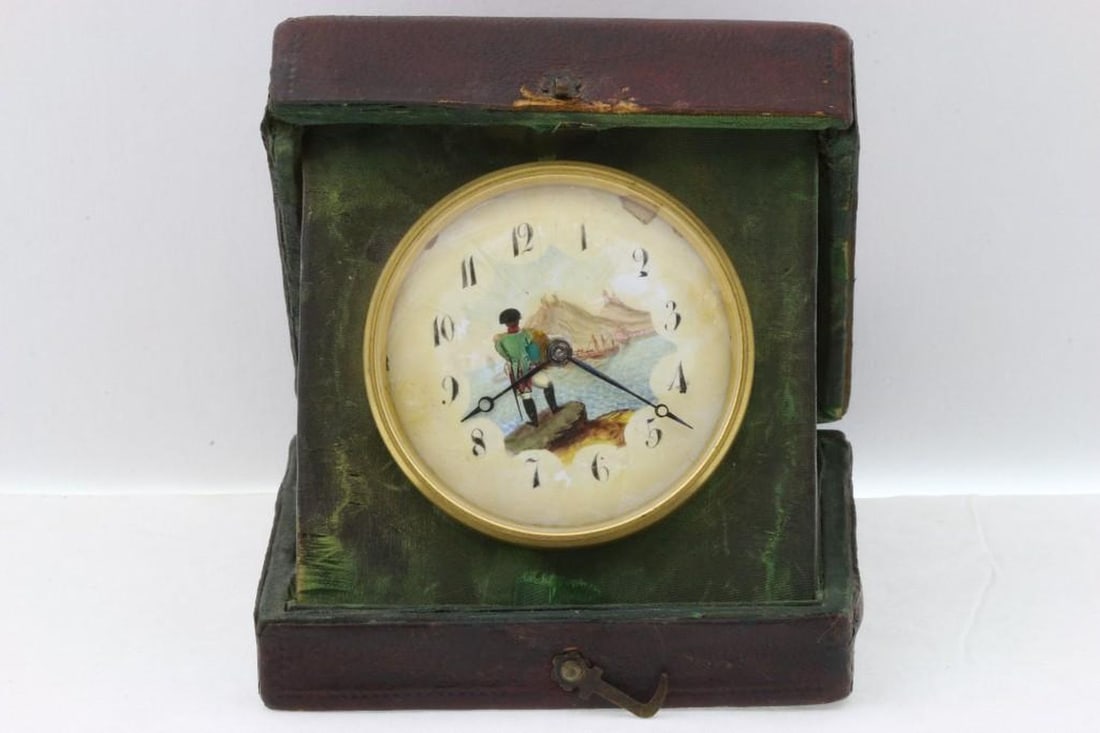 Continental Napoleonic Souvenir Travel Alarm Clock (1 of 7)