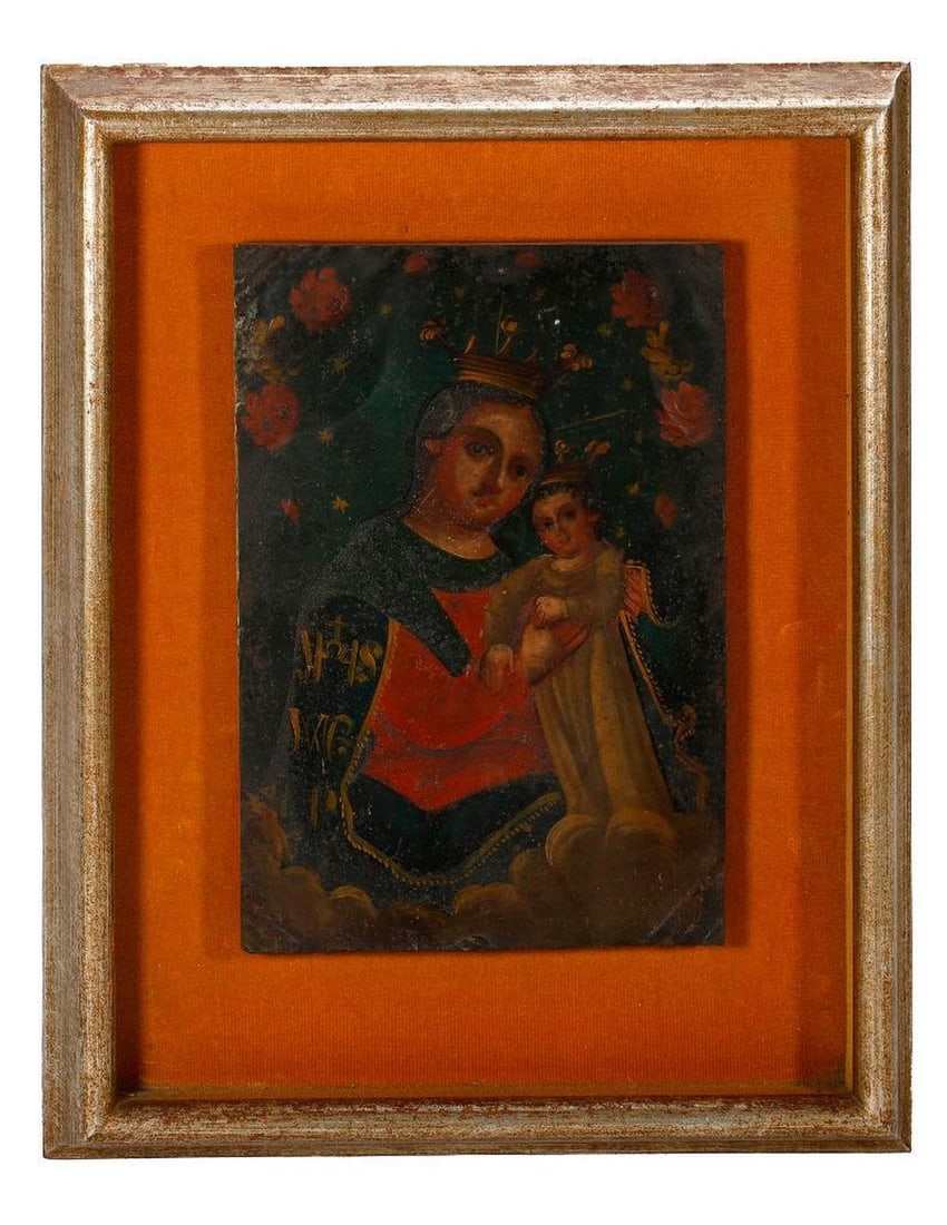 A Mexican Retablo of Our Mother of Refuge (1 of 3)