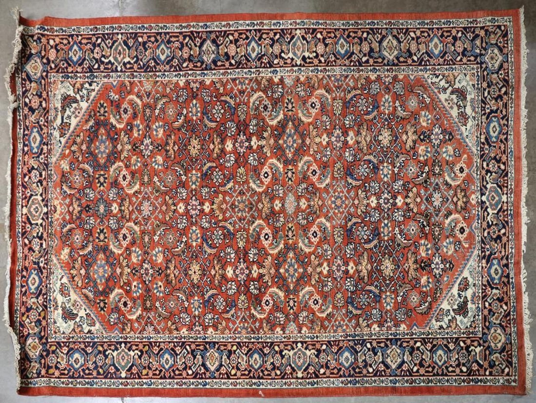 Mahal Carpet: Size approximately 10 feet x 8 feet.