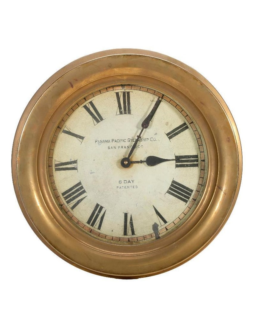 Panama Pacific Steamship Co. 8-Day Clock. (1 of 2)
