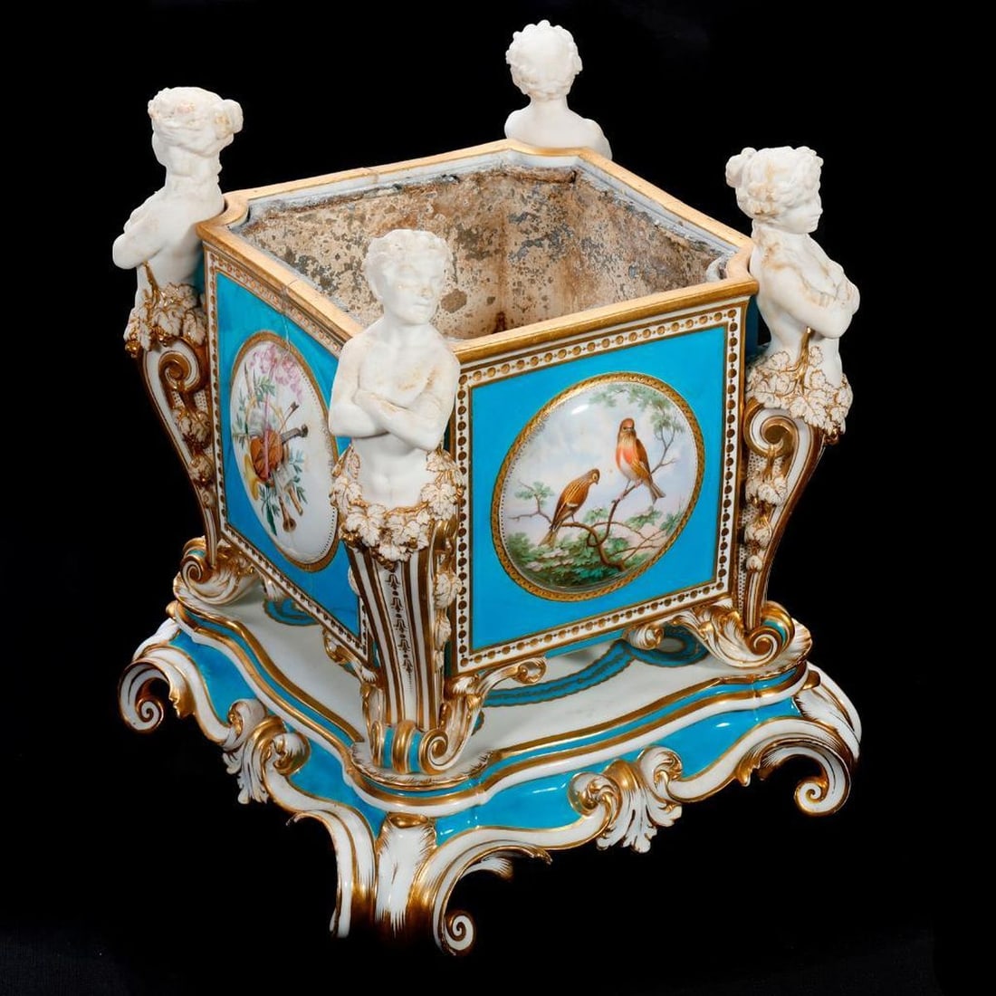Minton Porcelain Jardiniere and Stand (1 of 6)