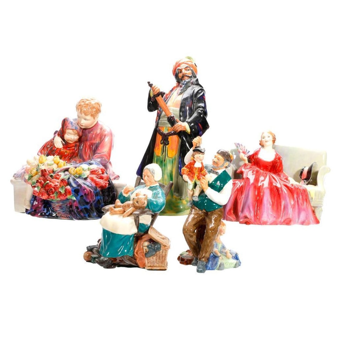 Five Royal Doulton Character or Profession Figures (1 of 5)