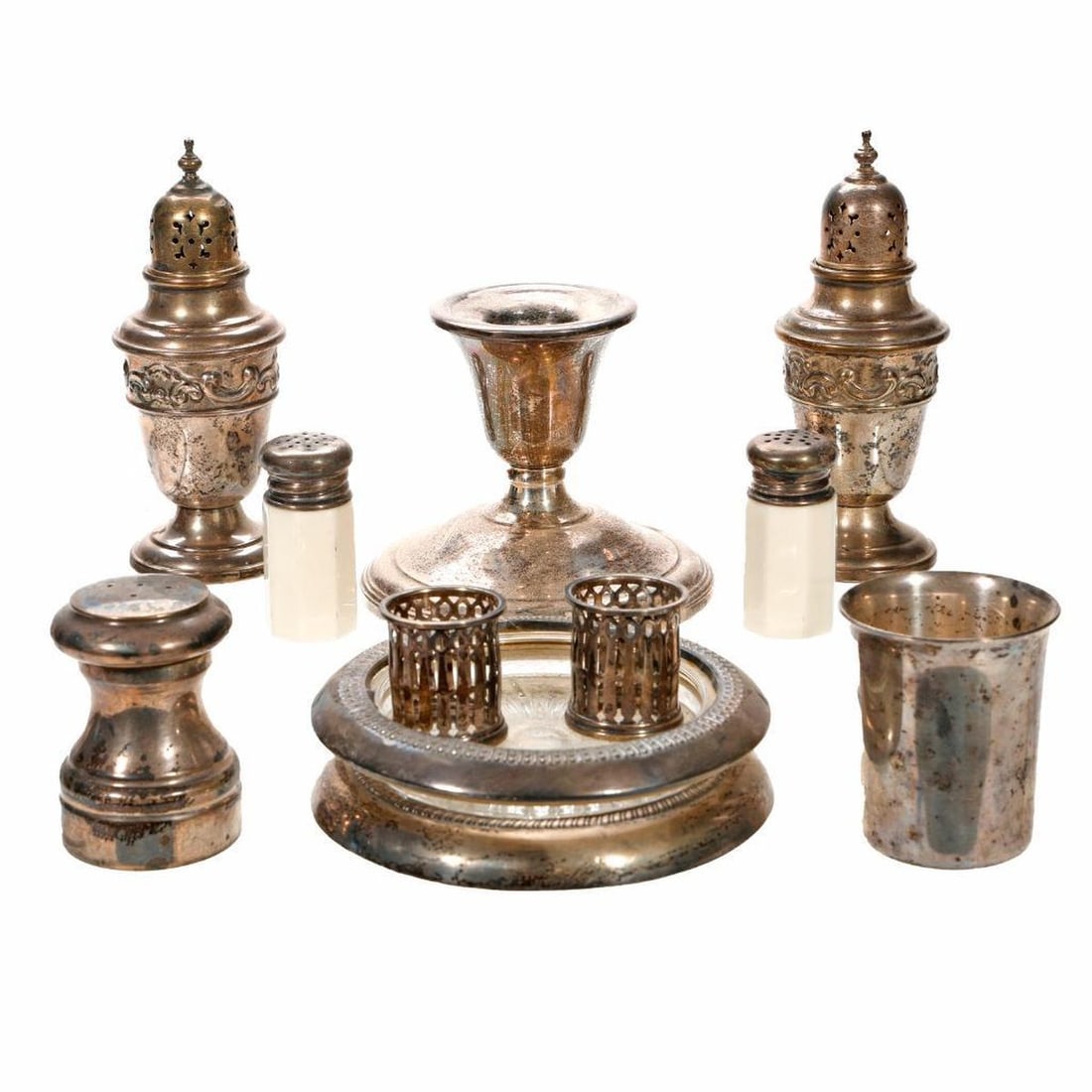 Lot Sterling and Sterling Weight Table Articles (1 of 4)