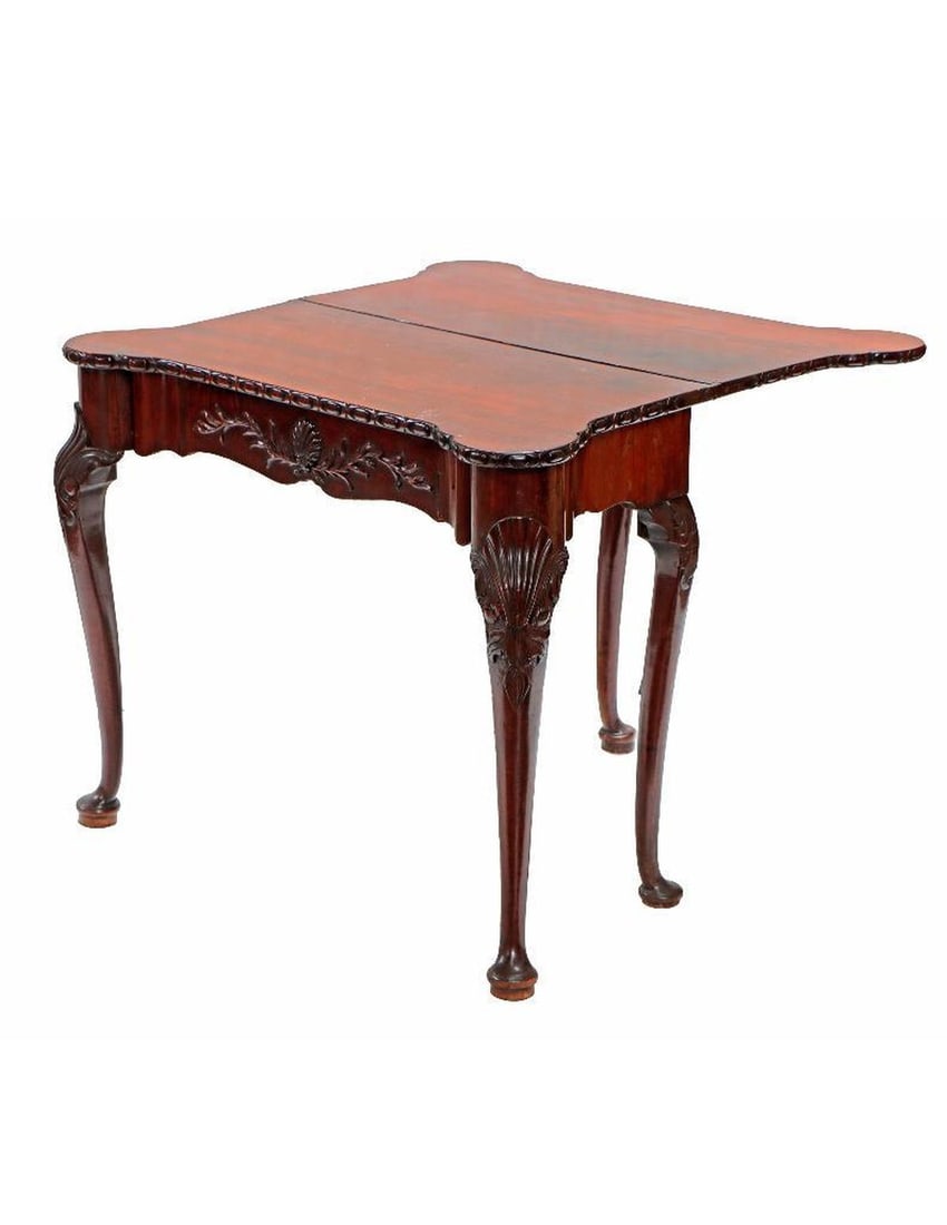 George III Chippendale Style Card Table (1 of 3)