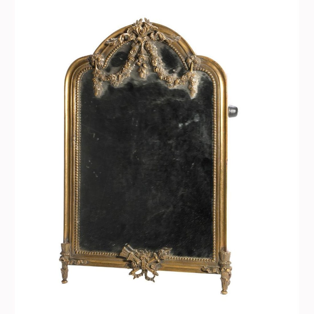 Louis XVI Style Gilt Brass Mirror (1 of 2)