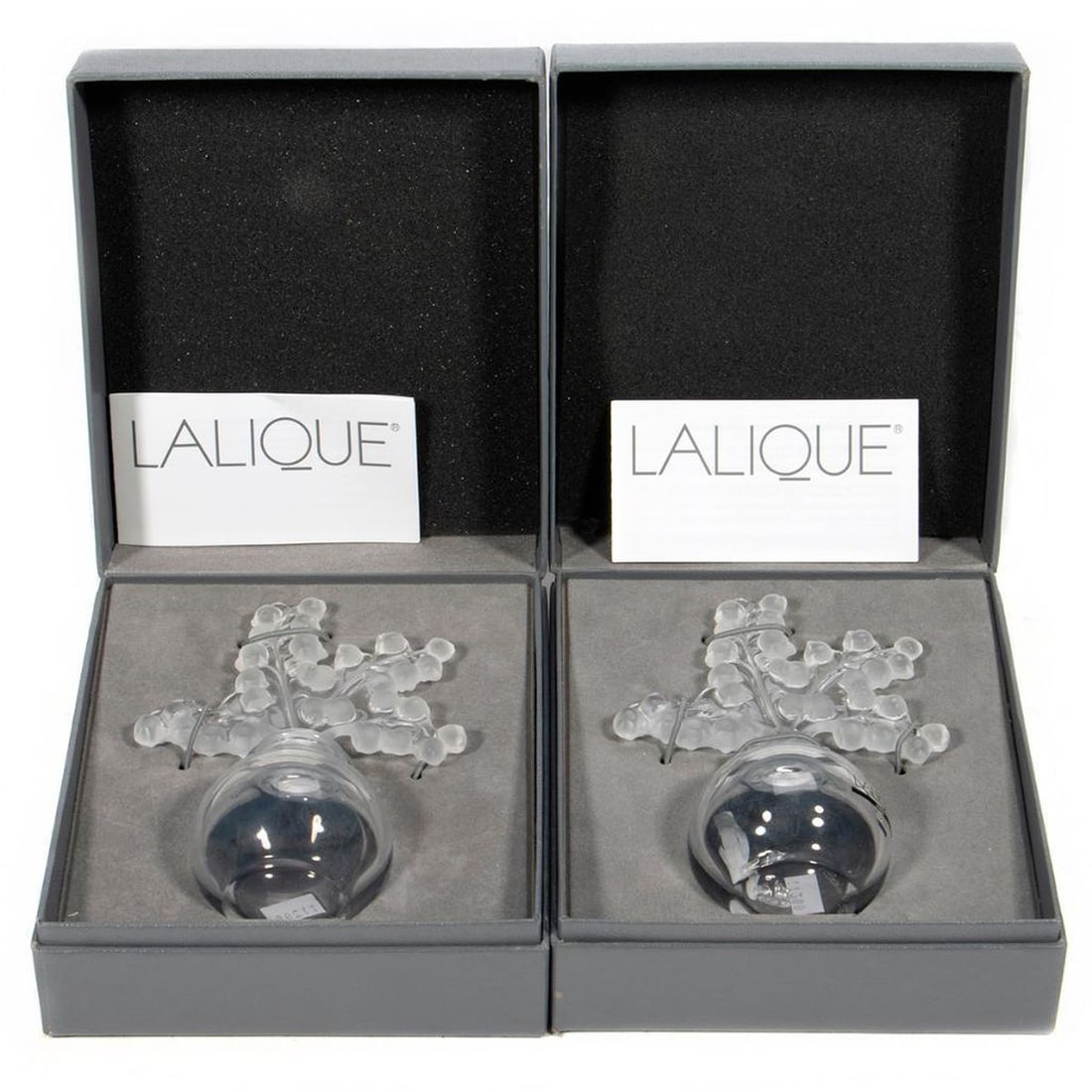 Two Cased Lalique Clairefontaine Perfume Bottles (1 of 9)