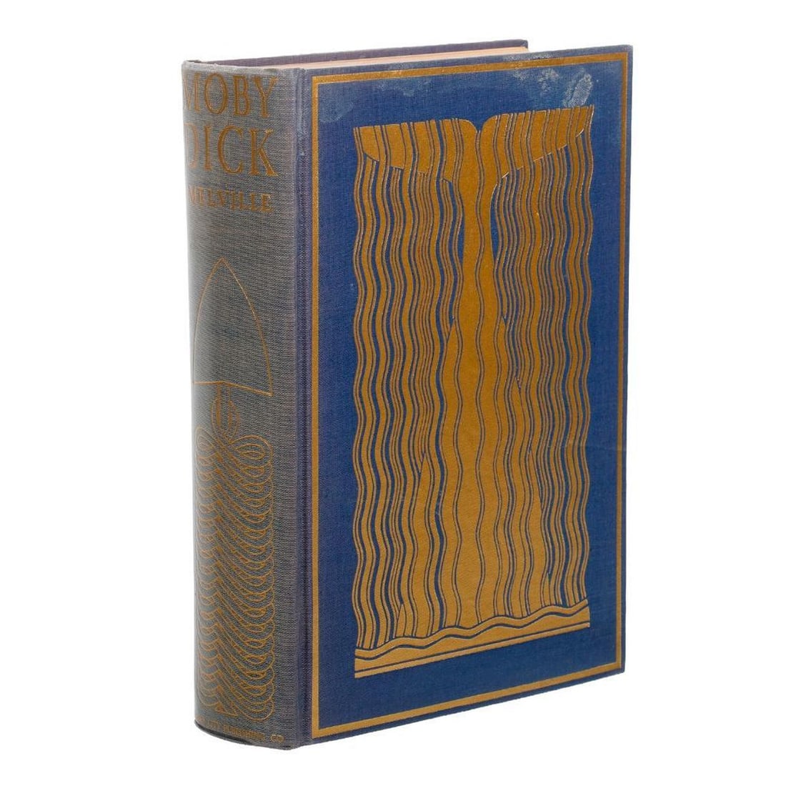 Melville, Moby Dick, 1937: MELVILLE, HERMAN. Moby Dick, Or, The Whale. Garden City: Garden City Publishing Co., 1937. By Special Arrangement with Random House; De Luxe/Garden City Edition. Illustrated by Rockwell Kent. 8vo. Gil