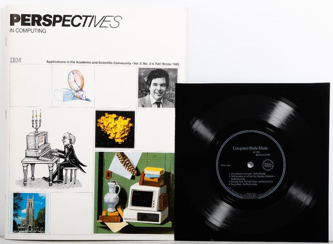 IBM Perspectives in Computing, 1985 [Early Computer Music]: [IBM; COMPUTER MUSIC.] Perspectives In Computing, IBM, Applications in the Academic and Scientific Community. Vol. 5, No. 3/4, Fall/Winter 1985. International Business Machines Corporation, New York,