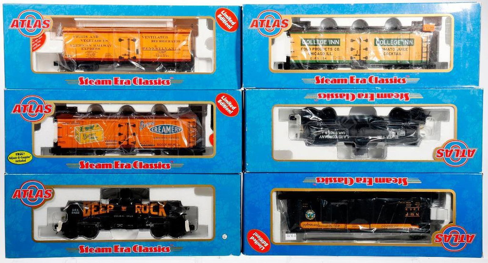 (6) Atlas O Gauge Steam Era Classics Freight Cars - 2
