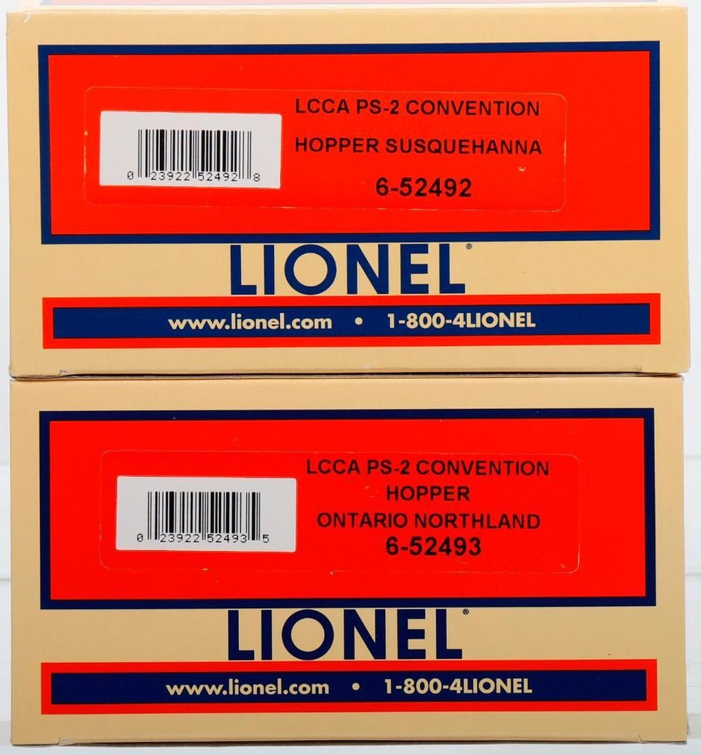 Lionel O Gauge Modern Era LCCA 2008 Hopper 2-Pack - 2