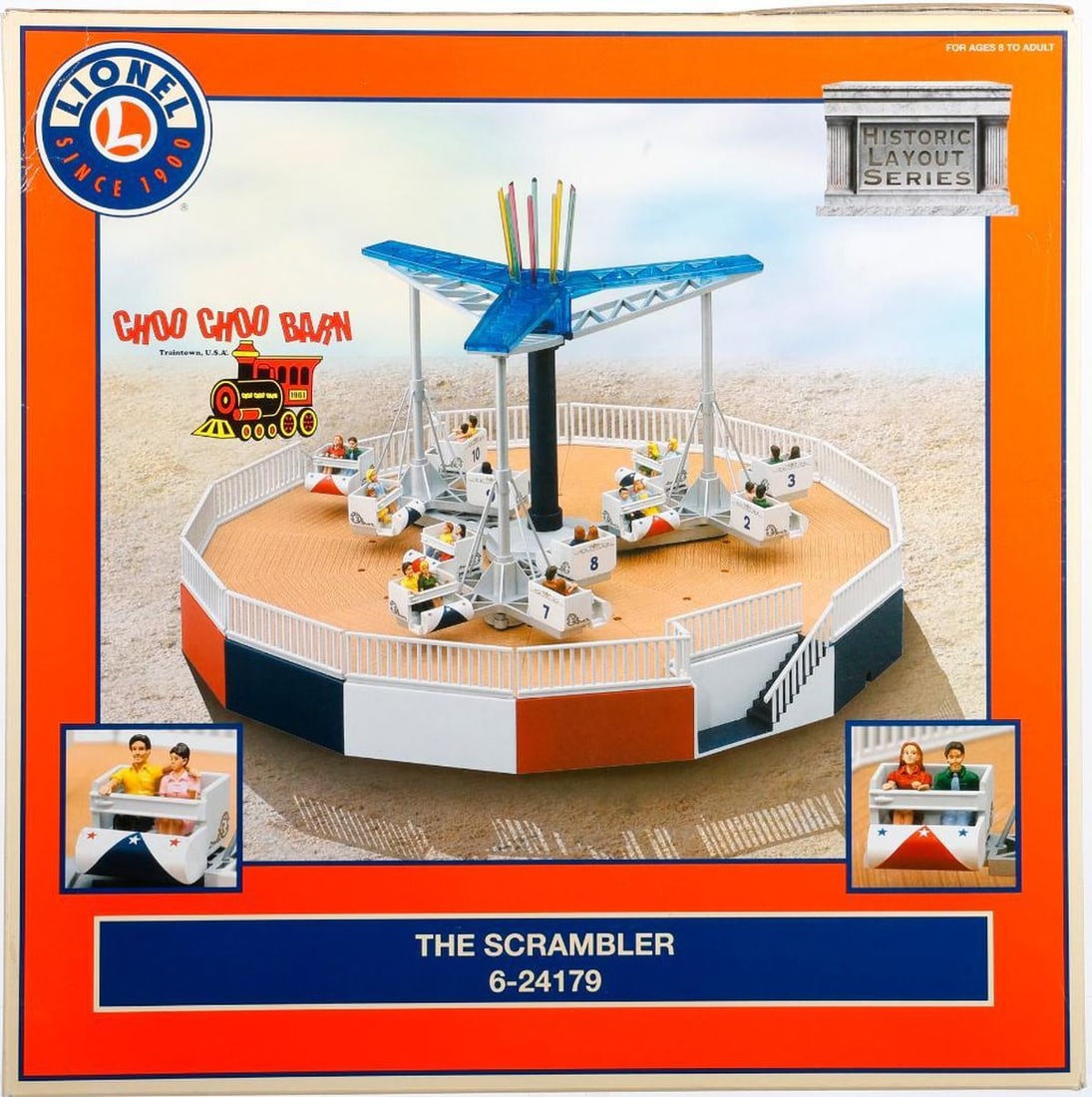 Lionel O Gauge Modern Era 6-24179 The Scrambler: Lionel O Gauge Modern Era 6-24179 The Scrambler carnival ride accessory in original packaging.