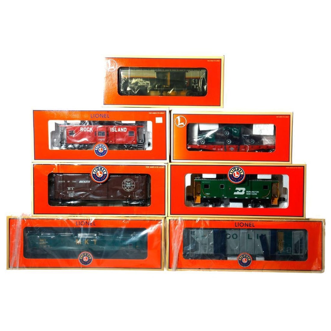 (7) Lionel O Gauge Modern Era Freight Cars - 2