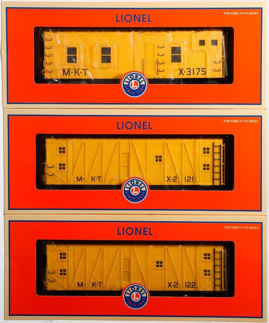 (3) Lionel O Gauge Modern Era MKT Work Cars - 2