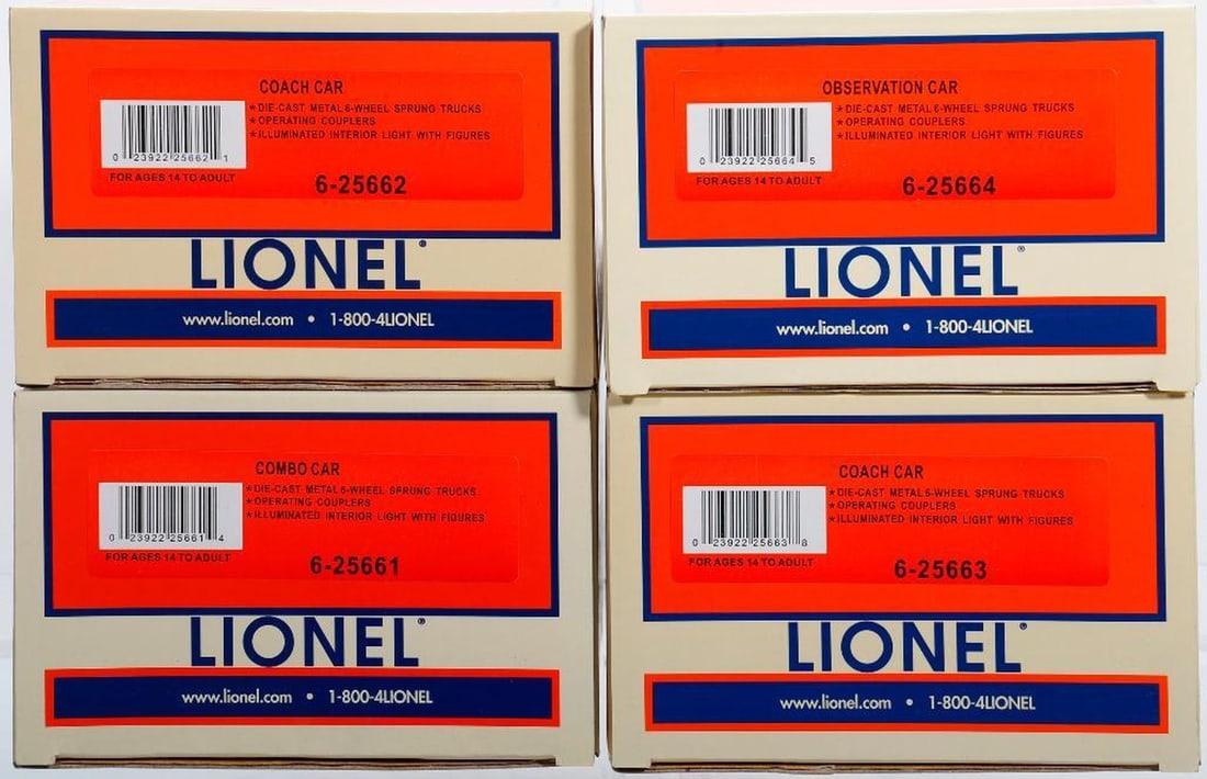 Lionel O Gauge Modern Era Alton Ltd. Heavyweight 4 Pak - 2