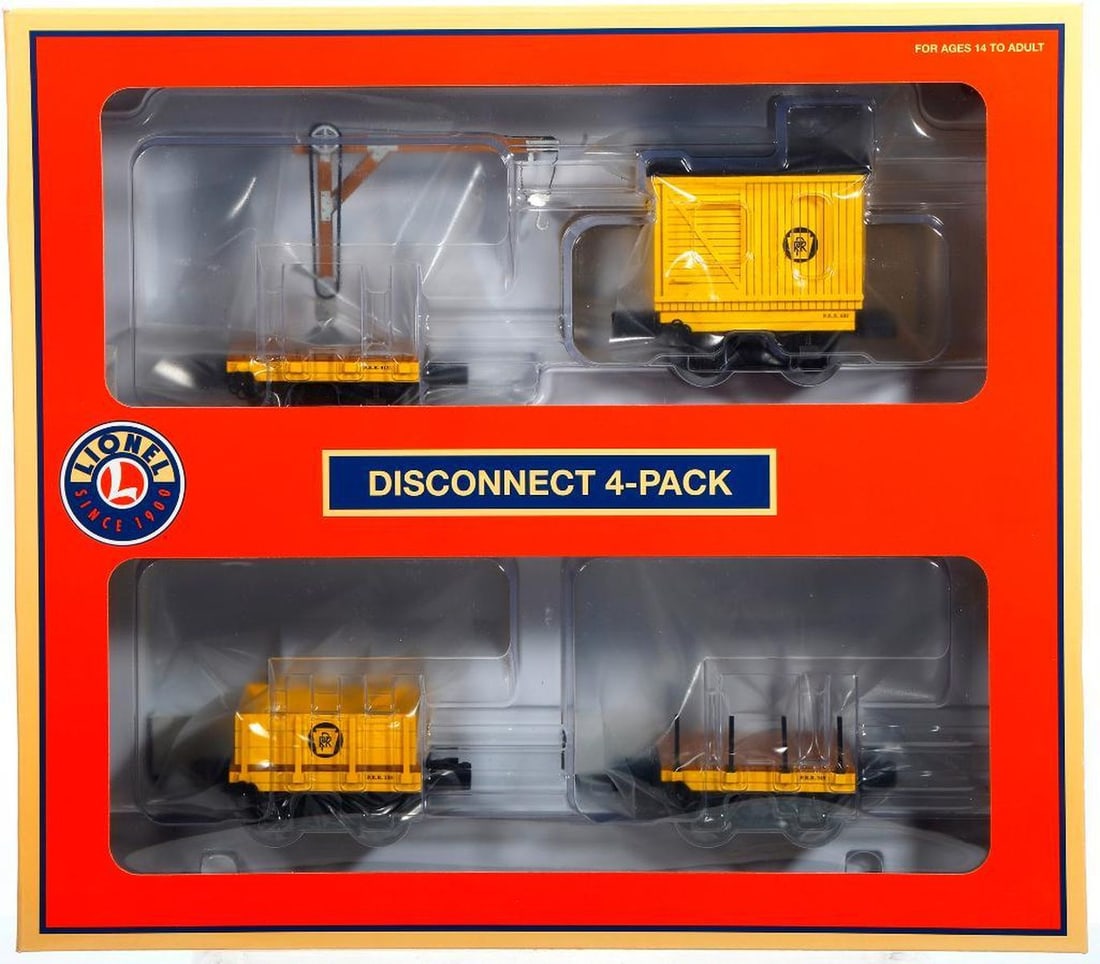 Lionel O Gauge Modern Era PRR Disconnect Work Cars - 2