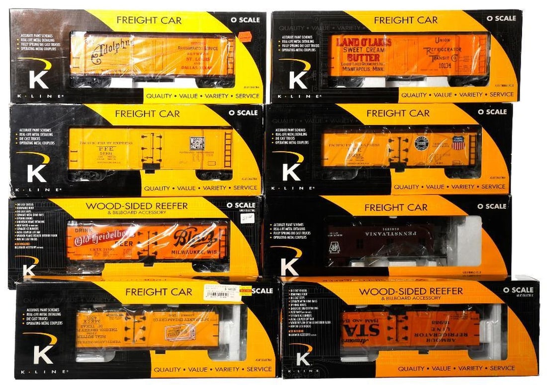 (8) K-Line O Gauge Freight Cars - 2