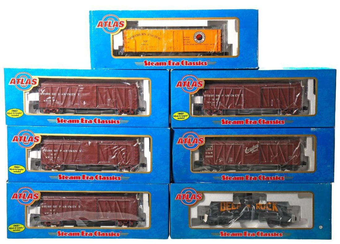 (7) Atlas O Gauge Steam Era Classics Freight Cars - 2