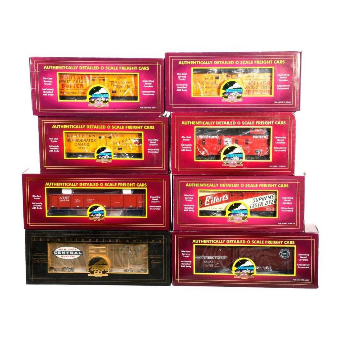 (8) MTH O Gauge Freight Cars - 2